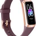 Fitness Tracker with 24/7 Heart Rate Blood Oxygen Sleep Monitor, 1.1" AMOLED Touch Screen Activity Tracker Smart Watches, IP68 Waterproof Step Counter Pedometer for Women Men (bordeaux)