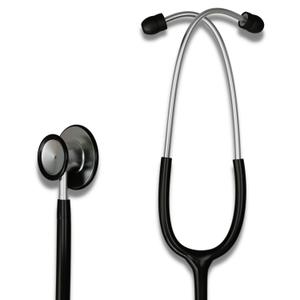 HCS Black Stethoscope, Classic Lightweight - Medical, Dual Head Stethoscopes for Nurses, Nursing School, Student Essentials, Work, Home - 22 inch Tubing