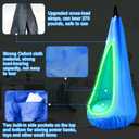 Light Up Kids Pod Swing Seat  Sensory Hammock Chair with Remote & Bluetooth App Control LED Lights, Inflatable Cushion, Pocket  Indoor & Outdoor Swing for Autism & Relaxation