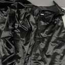 Black Satin Pajama Set (Medium, Black)