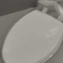 Mayfair Cassel Slow Close Toilet Seat, Easy Clean, Non Slip Premium Wood Seat, Easy Install, Made in USA, Elongated, White