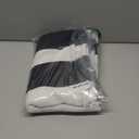 Black and White Outdoor Rug 35.4 x 59 Inches Striped Front Door Mat Front Porch Rug Hand-Woven Machine Washable Indoor/Outdoor Layered Door Mats for Entryway/Porch/Patio