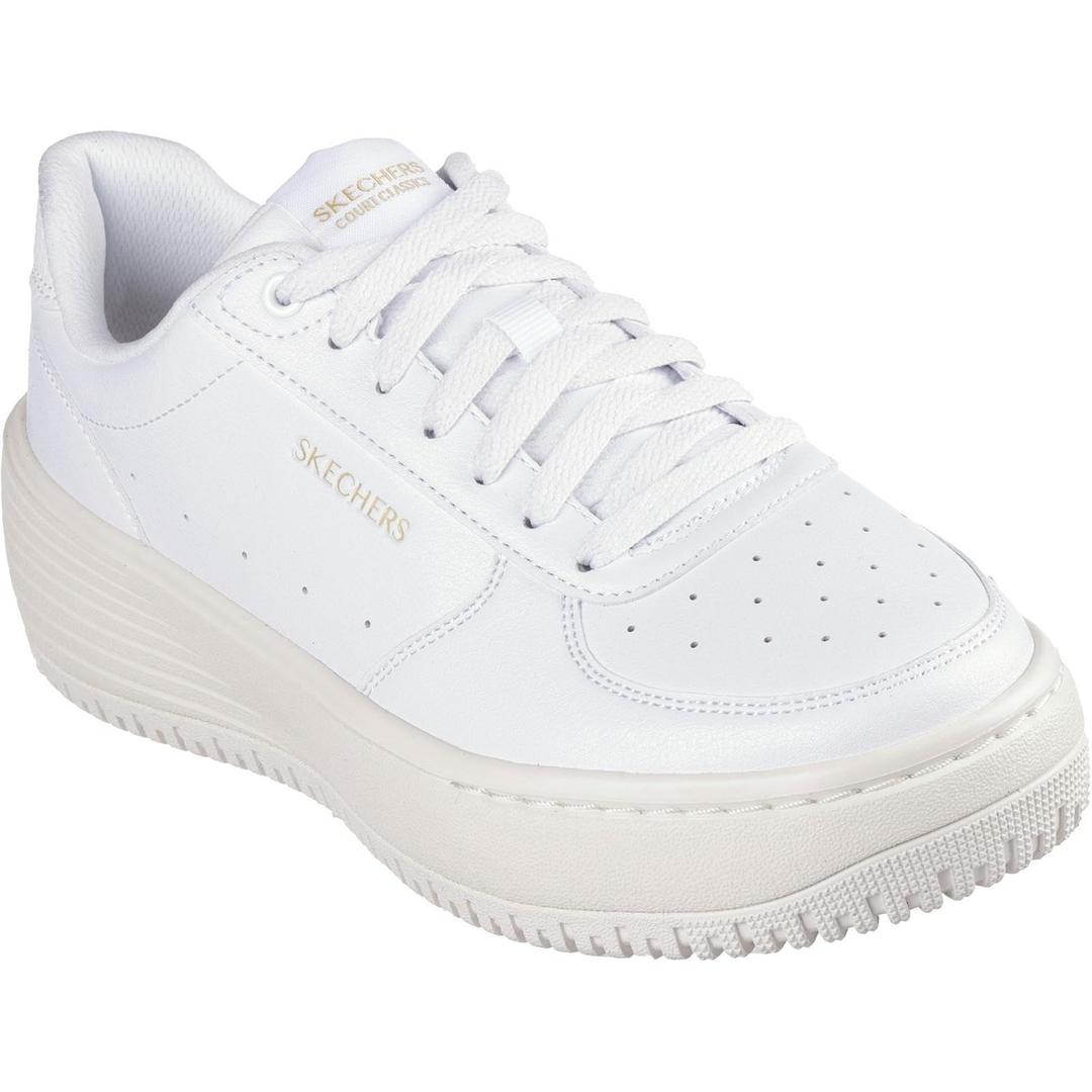 Skechers Women's Plimsolls, Sneakers, White, 8