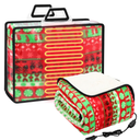 Riakrum 12V Heated Blanket for Car with 2 Heating Levels Winter Electric Blanket Warm Throw Gift, Plugs into Car Truck SUV RV and Camping, 58 x 43 Inch(Christmas)