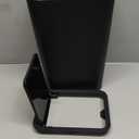 TIPGO Bathroom Trash Can with Lid, 10 Liter/ 2.6 Gallon Slim Garbage Can, Small Trash Bin Waste Basket with Pop-Up Lid for Kitchen, Bedroom, Living Room, Office (Black)