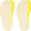 riemot 2 Pairs Memory Foam Wool Insoles for Crocs Clogs,Garden,Nurse,Chef,Wide Toe Box Shoes - Warm Replacement Thin Inserts for Women/Men Beige, US 7