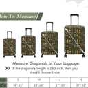 HYPER VENTURE Washable Luggage Cover - Fashion Suitcase Protector Fits 27-30 Inch Luggage (Wilderness Mark, L)