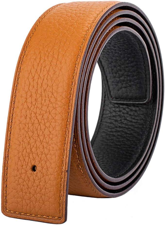 Vatee's Reversible Genuine Leather Belts For Men/Women Replacement Belt Strap Without Buckle 1.25"/1.34"/1.5" Wide