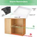 Pull out Cabinet Organizer,21"Deep, 20"Wide Heavy Duty Full-Extension Slide out Drawers Fixed with Nano Adhesive, Roll Out Shelves Sliding Cabinet for Kitchen, Bathroom, Pantry, under sink Storage(White)