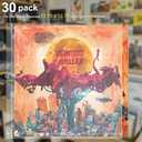 30 Pack 4 Mil Thick Vinyl Sleeves, 12.75" X 12.75" Vinyl Record Sleeve Clear Plastic, Outer Sleeve Record Protector for Storing Single and Double LP Albums, Record Sleeves Protection from Scratches
