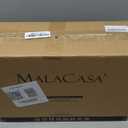 MALACASA 4.4 QT Baking Dish, 9x13 Large Casserole Dish for Oven, Ceramic Baking Pan, Rectangular Lasagna Pan Deep with Handles for Baking, Durable Microwave Oven Safe, Wedding Gift,White, Series BAKE-BAKE