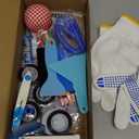 XEUZK Sublimation Shirts Tool Kits With 8 T Shirt rulers, 3Pack Teflon Sheet for Heat Press 12*16in, Heat Resistant Gloves With Silicone Bumps, 2 Rolls Heat Resistant Tape & Sublimation pencil (Blue)