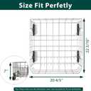 Stainless Steel W10728159 W10525646 Dishwasher Lower Rack Replacement Parts for Maytag Kitchenaid Lower Dish Rack 22D x 20.8W Kenmore Whirlpool W10780925 W10082825 Dishwasher Bottom Basket 1 Pack