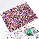 CCINEE 6MM Loose Sequins, Bulk 12 Assorted Color 20000PCS Rainbow Round Cup Sequins Embroidery Spangles with Holes for Sewing Craft Nails Decorations Art DIY