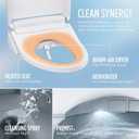 TOTO WASHLET S2 Electronic Bidet Toilet Seat with Instantaneous Water Heating, PREMIST and EWATER+ Wand Cleaning, Round, Cotton White - SW3345#01