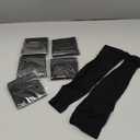 ROXUN 4 Pairs Arm Sleeves with Thumb Hole, Cooling UV Protection Compression Tattoo Cover Up for Men/Women 4 Black