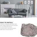 BORDSTRACT Couch Cushion Cover, Thick Elastic Sofa Seat Slipcover, Protector for Couch Cushions, Light Grey Sofa Covers