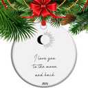 Love You to The Moon and Back Christmas Ornament Keepsake Traditional Grandchild (C1)