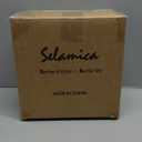 Selamica Porcelain 26 Ounce Pasta Bowls Set of 6, 8 inch Wide and Shallow Salad Bowls, Serving Bowls, Microwave & Dishwasher Safe, Sturdy & Stackable, Vintage Blue