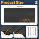 Slat Wall Paneling 4 x 8ft, PVC Slatwall Garage Wall Organizer, Black Slatwall Panels Garage Tool Organizer Wall Mount Storage Systems