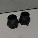 IBC Tote Fittings Adapter 2" Female Buttress Coarse Thread x 2" Male NPT Pipe Thread 275 Gallon Water Tank Connector with Gasket Heavy Duty Food Grade. (Pack of 2)