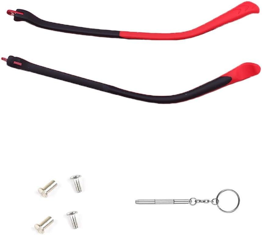 Child Eyeglass Arms 1 Pair Glasses Replacement Temple Silicone Frame Legs Screw and Screwdriver