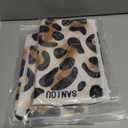 2 x Magic Self-Adhesive Cosmetic Makeup Storage Bag for Travelling, Protectable Travelling Organizer, Easy-Packing Cosmetic Bag Magic Patch Cloth, Camera Lens Protection Wrap, Camera Bag, (Gold Leopard)