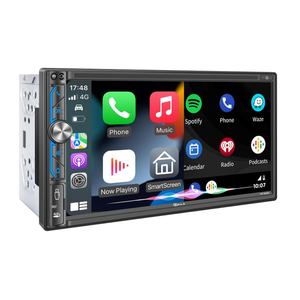 PLZ 7" Wireless Double Din Car Stereo Apple Carplay Radio Screen for Car Audio Receivers, Bluetooth 5.3 Car Play Android Auto Touchscreen, 240W 4.2 CHN 2 Subwoofers Outputs, Backup Camera, SWC, FM/AM Visit the PLZ Store MULTIMEDIA PLAYER mp5