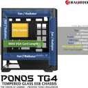 RAIJINTEK PONOS TG4, Mid-Tower PC Case, with Tempered Glass (Front & Side), EEB M/B, Comes with 4pcs 12025 ARGB Fans, Compatible with Max. 390mm VGA Card, USB3.0 and Magnetic Dust Filters