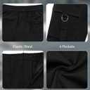 Gleeneat Bermuda Cargo Shorts for Women Baggy Knee Length Denim Shorts High Waist 6 Pockets 2026 Summer Casual (Black, M)