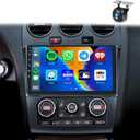 2+64G for Nissan Altima 2008-2012 Auto A/C Android Car Radio Stereo, Wireless Carplay Android Auto 9 inch Touch Screen Bluetooth Car Audio Receiver Support GPS WiFi Backup Camera FM/RDS SWC