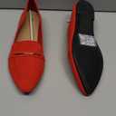 Obtaom Women's Pointy Toe Loafer Flat Comfortable Faux Suede Work Shoes,Cute Penny Loafer Slip On Ballet Flat,7