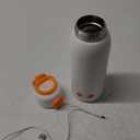 Portable Bottle Warmer for Travel, 12oz Large Capacity Fast Heating Breast Milk, Water & Formula On The Go Baby Bottle Warmer Accurate Temp Control with 4 Levels Long Battery Life for Car & Airplane (Orange)