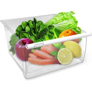 2188656 Crisper Bin, compatible with Whirlpool Refrigerator,Fridge Drawers,Kenmore Refrigerator Parts,Whirlpool Shelf Replacement- WP2188656,2188656 Fridge Crisper Drawer (Upper)