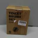Toilet Brush, 2 Pack Toilet Brush and Holder Set Bathroom Accessories, Toilet Bowl Brush and Holder for Bathroom, White