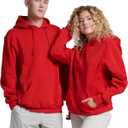 Russell Athletic mens Dri-power Fleece Hoodies, Moisture Wicking, Cotton Blend, Relaxed Fit, Sizes S-4x (Red, XXL)