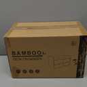 Wisuce Bamboo Desk Drawer Organizer, 2 Drawer Desktop Organizer with Drawers Tabletop Storage Organization Box for Office Home Toiletries Supplies Vanity, No Assembly Required