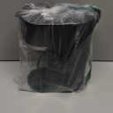 Mini Single Serve Coffee Maker for K Cup and Ground Coffee, Fast Brew One Cup Coffee Machine with Descaling Reminder and Water Window, 6 to 12 oz. Brew Sizes, Black (9.45 Inches)