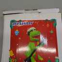 TCFUNDY 6.5FT Christmas Inflatable Dinosaur Singing Outdoor Patio Decoration, Giant Dinosaur with Built-in Bright LED Lights for Christmas Holiday Garden Lawn Decoration