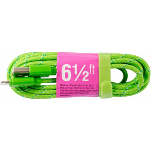 6 1/2 ft CELLCandy Braided Charge and Sync USB-to-Lightning Cable (3 Pack)