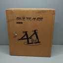 Bike Trainer, Magnetic Bicycle Stationary Stand for Indoor Exercise Riding, 26-29" & 700C Wheels, Quick Release Skewer & Front Wheel Riser Block Included (BLACK)