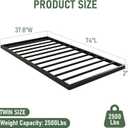 2 Inch Twin Size Metal Box Springs for Bed Low Profile Mattress Foundation