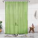 Jouzevic Extra Long Shower Curtain Liner with 3 Magnets - 72" x 84" XL, Waterproof PEVA Lightweight Shower Liner for Bathroom, PVC Free, Metal Grommets - Clear Green, 72x84