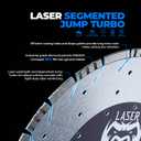 toolant 14 Diamond Saw Blade, Laser Segmented Jump Turbo Rim for Light Duty Rebar Reinforcing Concrete, Masonry, Pavers, Brick, Block, Stone, etc. Multi Purpose Diamond Blades for Dry or Wet Cutting