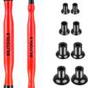BILITOOLS 2PCS Valve Lapping Kit with 8 Suction Plates 4 Size, Valve Grinding Tool for Engine Maintenance (Red)