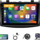 Leadfan Car Stereo for Mazda 3 2009 2010 2011 2012 2013 Radio with Wireless Carplay Android Auto,9 Inch Touch Screen, Bluetooth,GPS,WiFi,SWC,Backup Camera