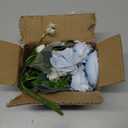 MARTINE MALL 2 Packs Peonies Artificial Flowers, Blue Artificial Peonies, Silk Peonies Flowers Fake Peonies Artificial Flowers Peonies Bouquet for Centerpiece Table Wedding Party Home Decor