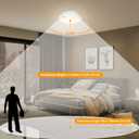 2-Pack Battery Operated Motion Sensor LED Ceiling Lights Indoor, Wireless Flush Mount Light Fixture 3000K in 400LM, Battery Powered Ceiling Lamps for Closet Pantry Laundry Stair(Battery Not Included)