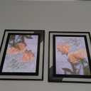 5x7 Picture Frames Black - Set of 4, HD Real Glass 5 by 7 Photo Frame for Tabletop Display, Wedding Birthday Christmas Day Gifts (5 x 7, Black)