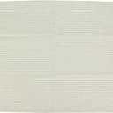 Narrow Striped Cotton Linen Blended Dinner Cloth Napkins - Set of 12 (40 x 30 cm) - for Events & Home Use (Green)